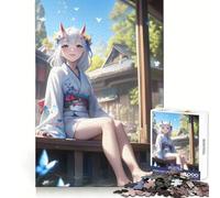 Anime Girl Joy Jigsaws for Adults1000 Pieces Logic Practice Peaceful Escape Clean Edges Unique Xmas Gift (50x75cm)