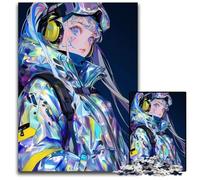 Anime Girl Look at You Jigsaw Puzzles for Adults 1000 Piece Wooden Jigsaw Puzzles Ideal for Teenagers & Collectors Travel Gift Family Activity 1000 PCS(75x50cm)