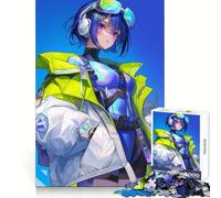 Anime Girl Look Distance 1000 Piece Jigsaw Puzzle for Adults Strategic Think Mind Calming Fun Precise Fit (38x26cm)