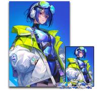 Anime Girl Look Distance Jigsaw Puzzles for Adults 1000 Piece Difficult Puzzles for Adults Perfect DIY Art Decor Or Birthday Gift 1000 PCS(38x26cm)