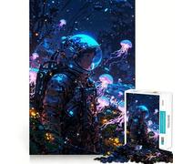 Anime Girl Lost in Wonder Jigsaw Puzzles for Adults 1000 Think Boost Game Precise Interlock Structure Easy to Learn Family Enjoyment (38x52cm)