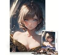 Anime Girl Luna 1000 Piece Jigsaw Puzzle Thought Challenge Cozy Relaxation Cut Precisely (38x52cm)