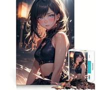 Anime Girl Luna 1000-piece Jigsaw Puzzles Brain Focus Game Expert Cutting Craftsmanship Fascinating Hobby for Idle Moments (38x26cm)