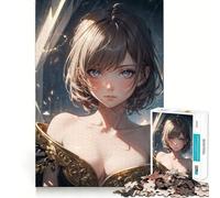 Anime Girl Luna Adults 1000 Piece Jigsaw Puzzle Memory Fun Game Clean Cut Sturdy Components Unique Gift for Stress Relief (50x75cm)