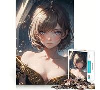 Anime Girl Luna Adults 1000 Pieces Puzzle Mental Fun Game Advanced Laser Cutting Tech Amusing Challenge for Waiting Time (38x26cm)