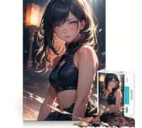 Anime Girl Luna Jigsaw Puzzles 1000 Cognitive Skill Toy Smooth Burr Free Surface Relaxing Indoor Group Activity (38x52cm)