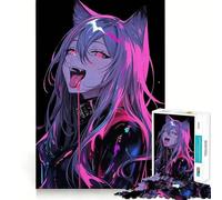 Anime Girl Magical Japan 1000-piece Jigsaw Puzzles Brain Focus Game Expert Cutting Craftsmanship Fascinating Hobby for Idle Moments (38x26cm)