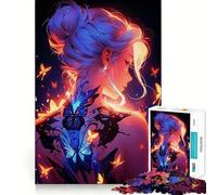 Anime Girl Magical Japan Jigsaw 1000 Pieces for Teenagers Mind Boost Fun Zero Gap Captivating Leisure for Cozy Indoors (38x52cm)