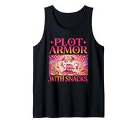 Anime Girl Magical Plot Armor and Snacks Tank Top