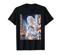Anime Girl Manga Aesthetic Cute Japanese Waifu Design Print T-Shirt