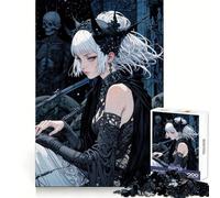 Anime Girl Mysterious Adult Jigsaw Puzzles 1000 Pieces Cognitive Workout Unwind Easily No Rough Edges Holiday Present (50x75cm)