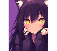 Anime Girl Notebook: 140-Page Ruled Journal for Compassion & Mindfulness