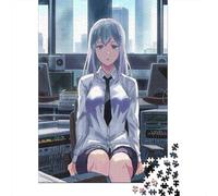 Anime Girl Office Worker, 1000 Piece Paper Jigsaw, 38x26cm/1000pcs