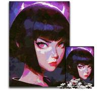 Anime Girl Portrait 1000 Piece Puzzle Puzzles for Adults for Teenagers Family Game Night BrainChallenging Gift Idea 1000 PCS(38x26cm)