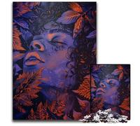 Anime Girl Portrait JigsawPuzzle 1000 Pieces for Adults Wooden Puzzles Perfect for Christmas Halloween Easter New Year 1000 PCS(75x50cm)