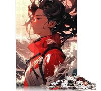 Anime Girl Puzzle Premium 100% Recycled Board Paper Rectangular Jigsaw Puzzle for Adults Teen Unique Gift 1000pcs (75x50cm)