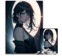 Anime Girl Puzzles 1000 Pieces for Adults Paper Jigsaw Puzzles DIY Decoration Brain Challenge for Adult Family 1000 PCS(38x26cm)