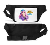 Anime Girl Too Stunned to Speak Unisex Waist Bag Black