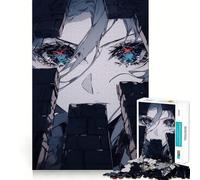 Anime Girl Trapped Jigsaw Puzzles for Adults 1000 Mind Boost Game Uniform Size Precise Pieces Travel-friendly Brain Game Gift (50x75cm)
