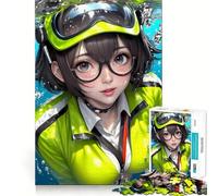 Anime Girl Underwater Jigsaw Puzzles1000 Pieces Recall Skill Fun Professional Grade Cutting Thoughtful Gift for Mind Activity (38x52cm)