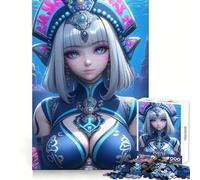 Anime Girl Underwater Princess 1000 Piece Jigsaw Puzzles Mental Dexterity Gentle Engagement Flawless Fit (38x26cm)