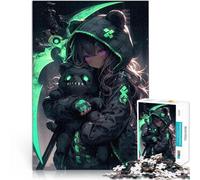 Anime Girl with Bear Plush1000 Piece Jigsaws for teenagers Puzzle Intellectual Game is ideal as a gift for the whole family 38x26cm