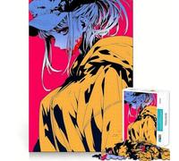 Anime Girl with Blood Jigsaw for Teenagers1000 Pieces Mind Boost Game Firm Fit Secure Assembly Bonding Activity for Loved Ones (50x75cm)