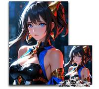 Anime Girl with Blue Eyes 1000 Piece Jigsaw Puzzles for Adults Paper Jigsaw Puzzles Brain Teaser Game Interactive Family Game Suitable for Ages 14 1000 PCS(38x26cm)