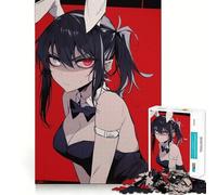 Anime Girl with Bunny Ears Jigsaw Puzzles 1000 Cognitive Skill Toy Smooth Burr Free Surface Relaxing Indoor Group Activity (38x52cm)