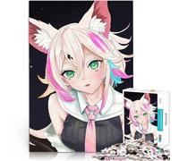Anime Girl with Cat EarsJigsaw Puzzles for teenagers 1000 Pieces Brain Teaser For Every Piece is Unique - Challenging Family Fun Game 38x26cm