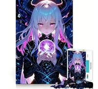 Anime Girl with Crystal Jigsaw 1000 Pieces Focus Building Toy Zero Gap Rewarding Activity for Rainy Days (38x26cm)