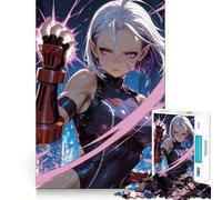 Anime Girl with Cybernetic Arm 1000 Piece Jigsaws Creative Skill Toy Tight Lock No Loose Pieces Bonding Activity for Loved Ones (50x75cm)