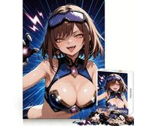 Anime Girl with Cybernetic Hand Jigsaw Puzzle for Adults 1000 Pieces Mind Exercise Pleasant Leisure Exact Cut Birthday Present (38x26cm)