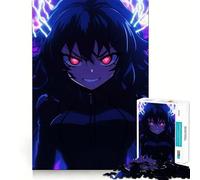 Anime Girl with Electric Power Adults 1000 Piece Jigsaw Puzzle Memory Fun Game Clean Cut Sturdy Components Unique Gift for Stress Relief (38x52cm)