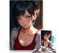 Anime Girl with Green Eyes - Eva1000 Piece Puzzle For Adults Difficult and Challenge for is ideal as a gift for the whole family 38x26cm