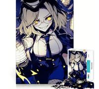 Anime Girl with Yellow Eyes Jigsaw Puzzles for Adults 1000 Pieces Logic Skill Decompress Family Bond Great Gift (50x75cm)