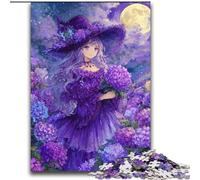 Anime Girl Wizard JigsawPuzzle 2000 Pieces for Adults, Challenging Game Toys Every Piece Is Unique - Challenging Family Fun Game (70x100cm)