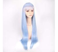 Anime girls 80cm Long Straight Wig Re:Zero Starting Life In Another World Cosplay Wig Ram & Rem Cosplay Costume Play sister Wigs One Size blue wig