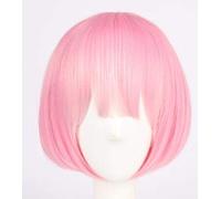 Anime girls Wig Re:Zero Starting Life In Another World Cosplay Wig Ram & Rem Cosplay Costume Play sister Wigs with hairpins One Size red wig