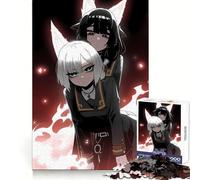 Anime Girls with Fox Ears 1000 Piece Jigsaw Puzzles for Adults Jigsaw Unwind Game Perfect Connection Playful Challenge Room Art (38x52cm)