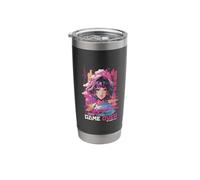 Anime Glitch Game Over Vaporwave Stainless Steel Insulated Tumbler