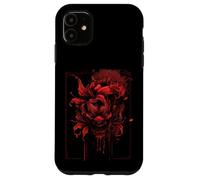 Anime Goth Japanese Oni Demon Art Culture Horror Red Samurai Case for iPhone 11