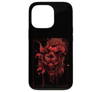 Anime Goth Japanese Oni Demon Art Culture Horror Red Samurai Case for iPhone 13 Pro