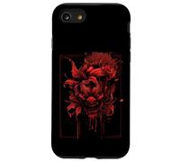 Anime Goth Japanese Oni Demon Art Culture Horror Red Samurai Case for iPhone SE (2020) / 7 / 8