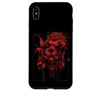 Anime Goth Japanese Oni Demon Art Culture Horror Red Samurai Case for iPhone XS Max
