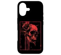 Anime Goth Japanese Skull Rose Gothic Edgy Art Vintage Case for iPhone 17