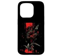 Anime Goth Red Spider Lily Flower Art Vintage Punk Edgy Case for iPhone 15 Pro