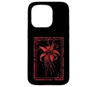 Anime Goth Red Spider Lily Flower Blossom Vintage Botanical Case for iPhone 15 Pro