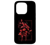 Anime Goth Red Spider Lily Flowers Art Aesthetic Nature Case for iPhone 15 Pro
