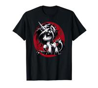 Anime Goth Unicorn Magic Witch Kitten T-Shirt